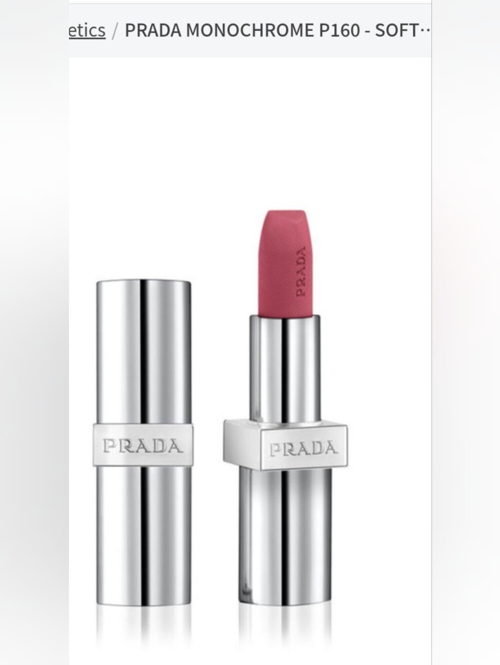 Prada Satin Matte Lipstick — Blossom  Pink